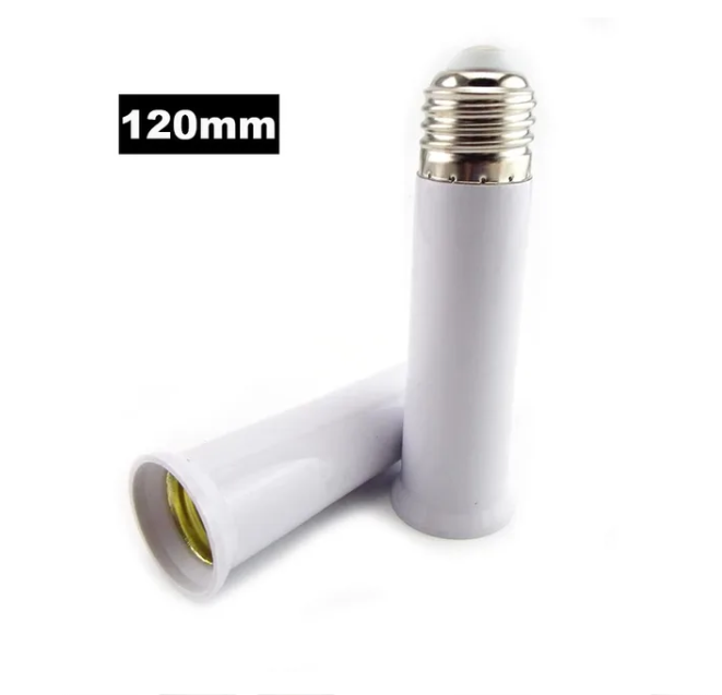 E27 to E27 Extender Lamp Holder Base Bulb Adapter Socket