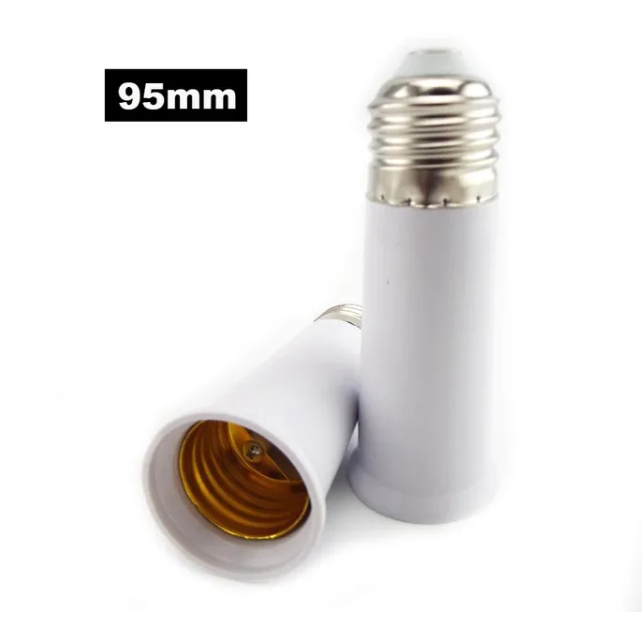 E27 to E27 Extender Lamp Holder Base Bulb Adapter Socket