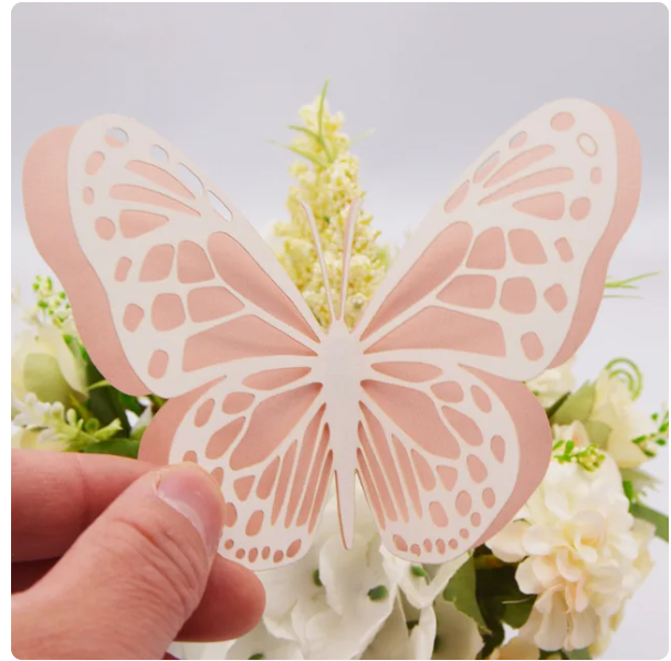 Double Layer 3D Butterfly Wall Stickers: Set of 20