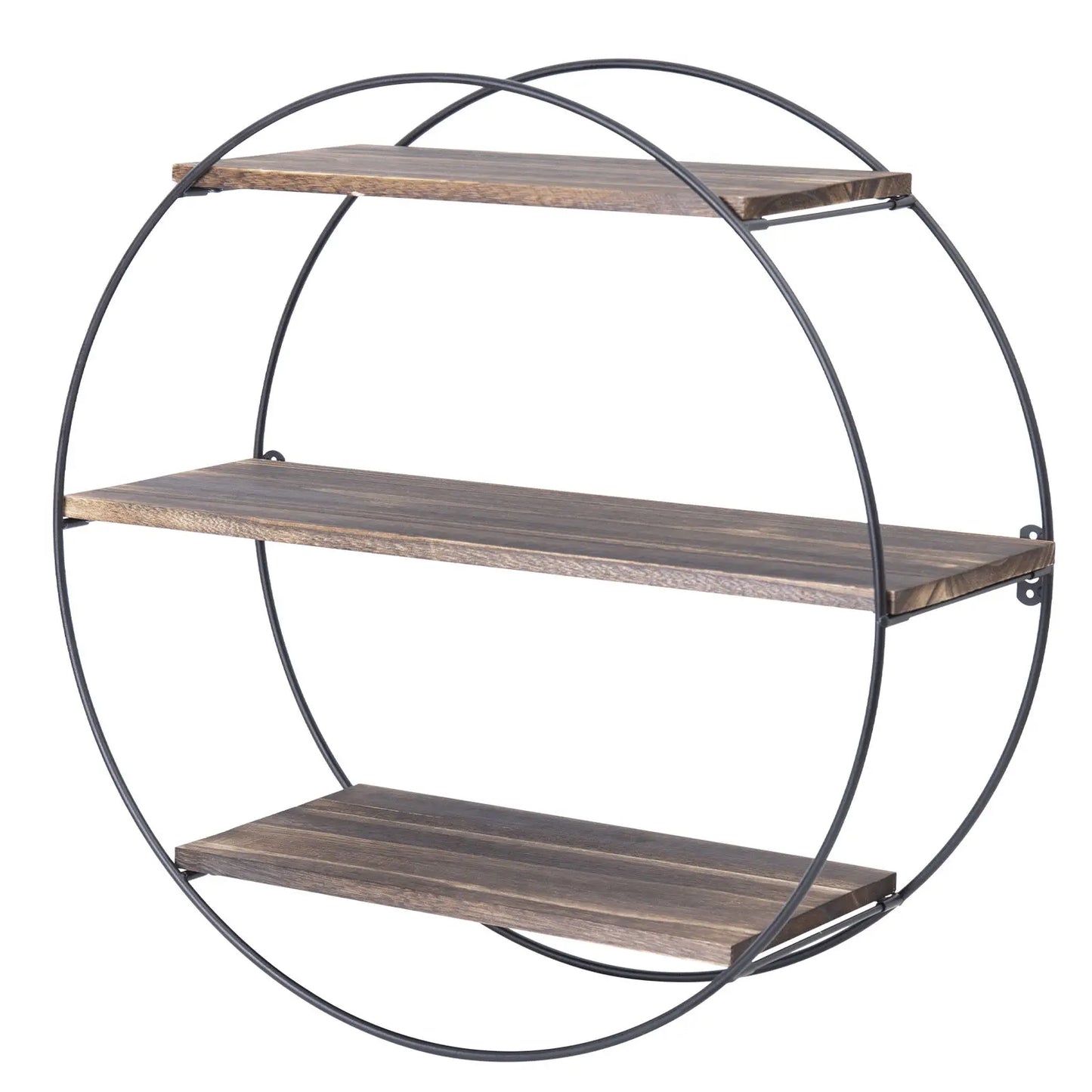 3 Tier Floating Rustic Industrial Shelves