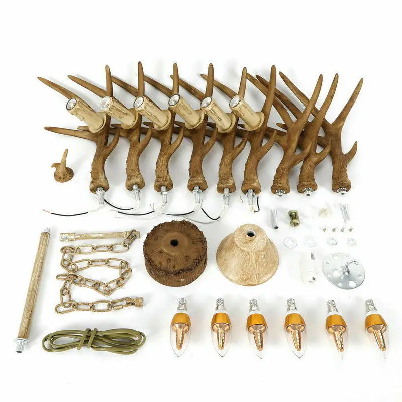 Antler Ceiling Pendant Lamp: Vintage Chandelier