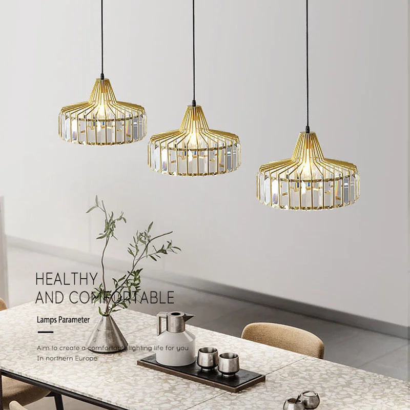 Crystal Pendant Chandelier Light Fixture