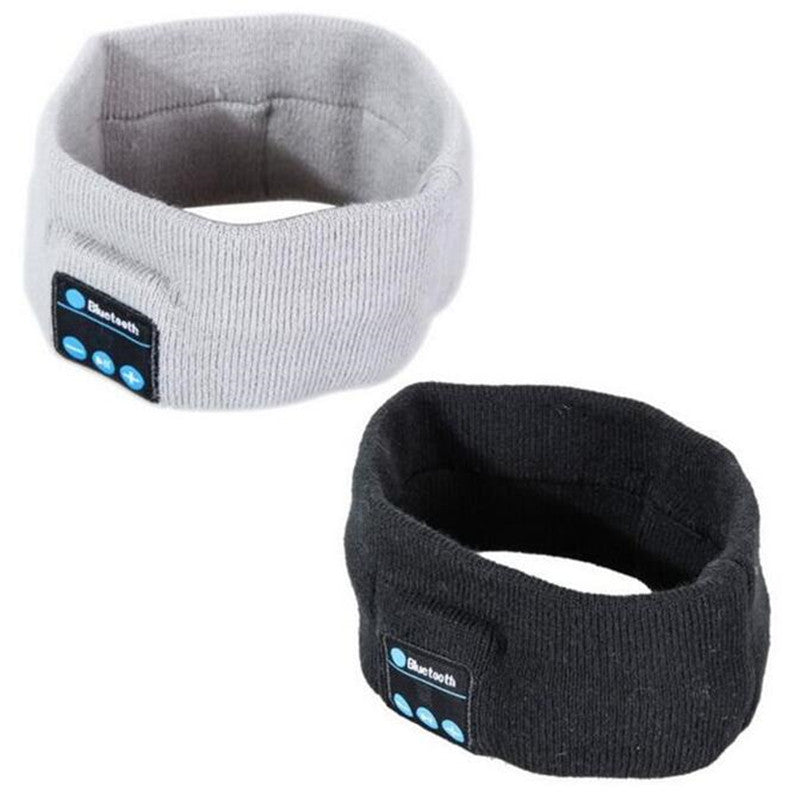 Wireless Bluetooth Knitted Headband with Stereo Earphones & Mic.