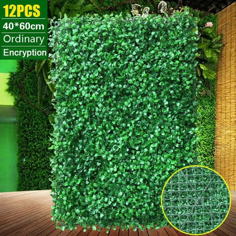 Artificial Hedge Fence Panels Garden Wall Décor