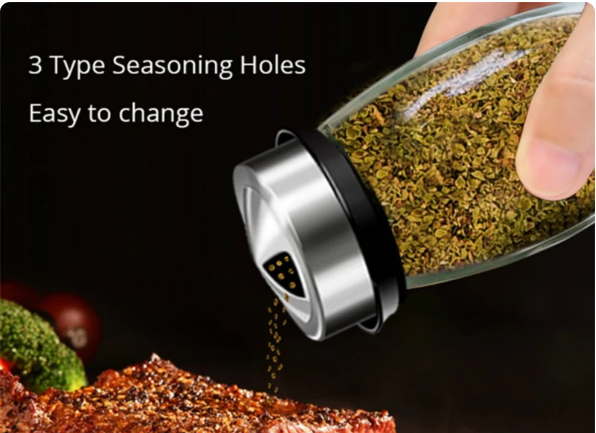 360° Rotating Kitchen Spice Bottle Set