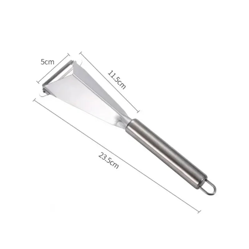 Stainless Steel Triangular Fruit Carving Knife - Kitchen Tool