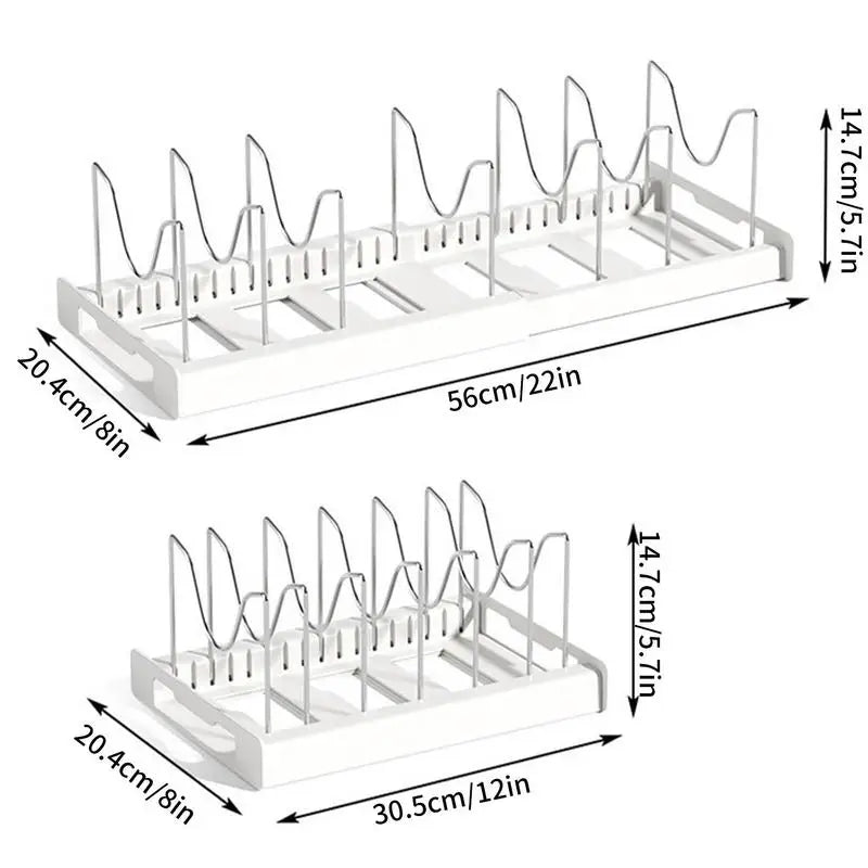 Expandable Stainless Steel Kitchen Organizer Rack