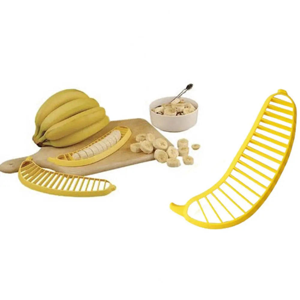 Plastic Banana Slicers Cutter Sausage Shredders Fruit Salad Maker