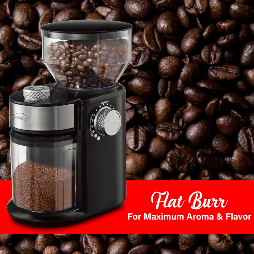 Electric Stainless Steel Burr Coffee Grinder