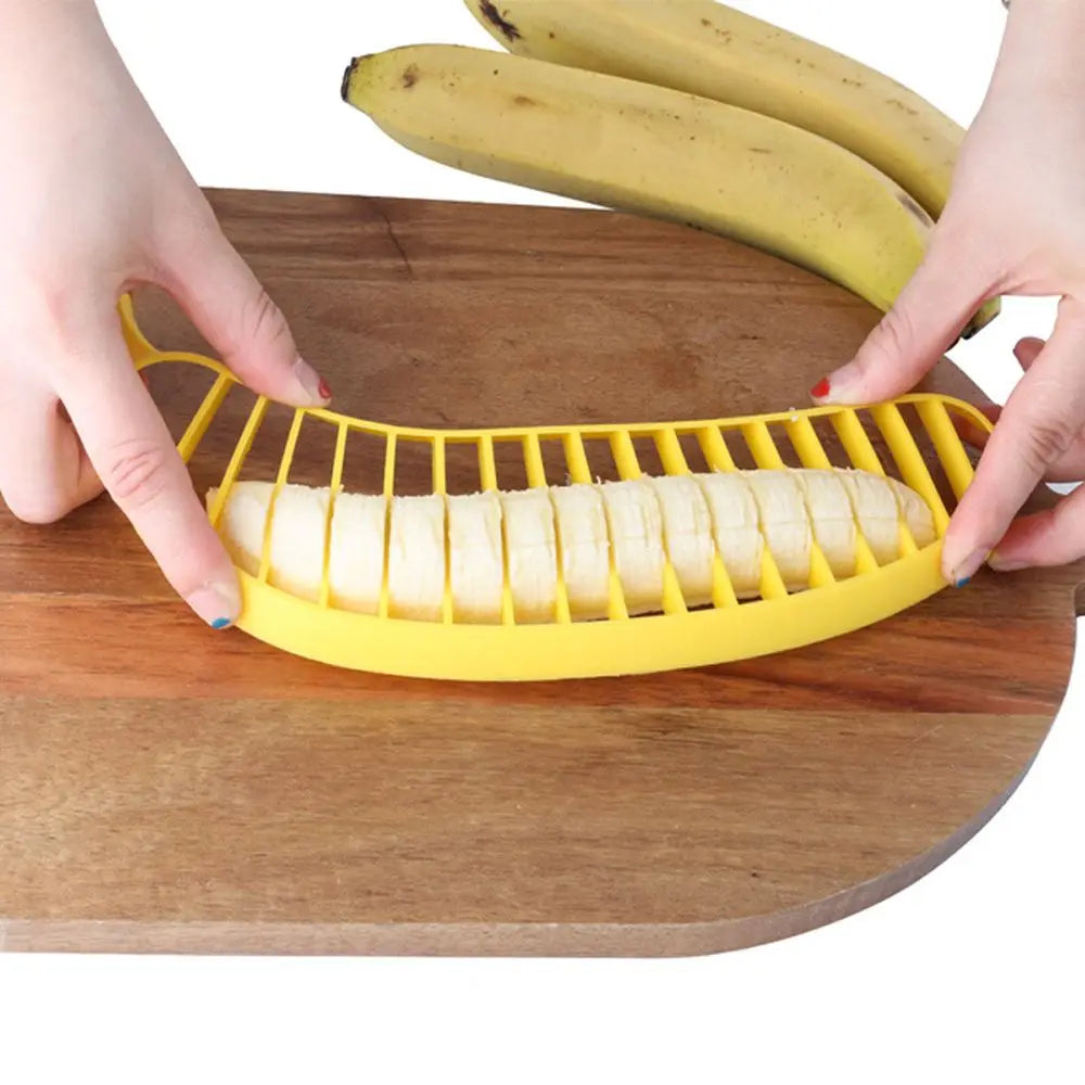 Plastic Banana Slicers Cutter Sausage Shredders Fruit Salad Maker