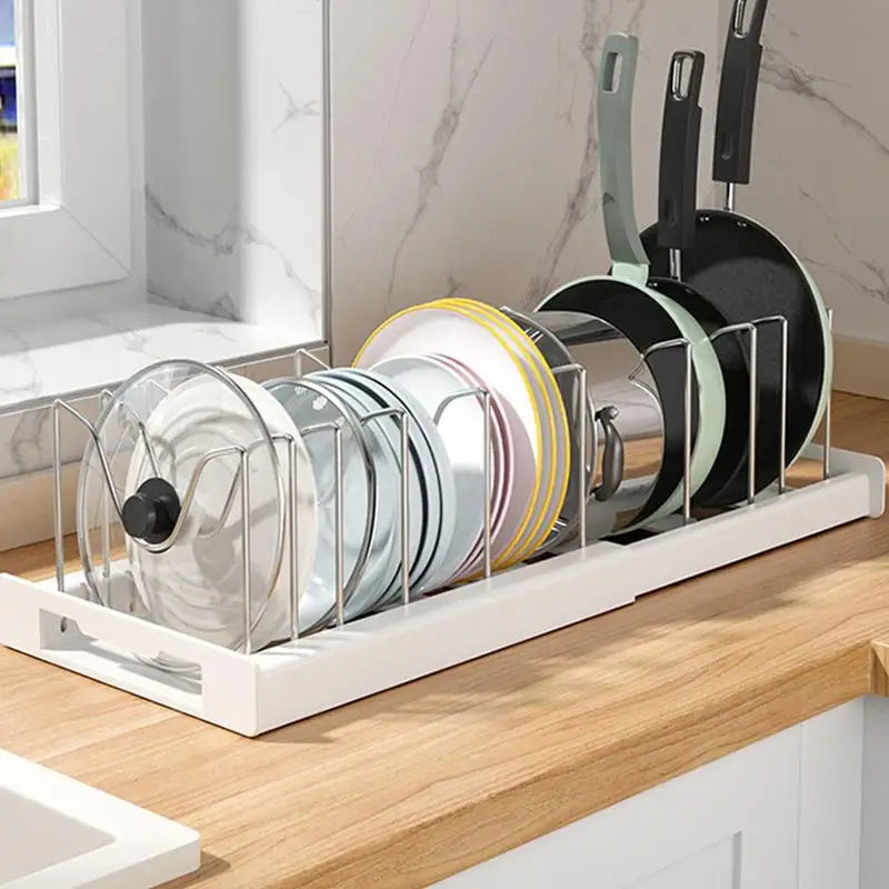 Expandable Stainless Steel Kitchen Organizer Rack