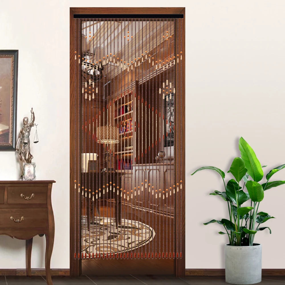 Wooden Bead String Door Curtain Fly Screen