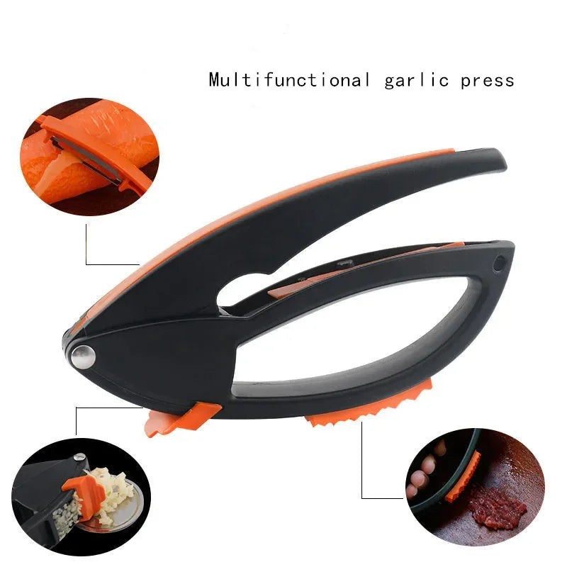 Multi-Functional Garlic Press and Peeler - Kitchen Tool