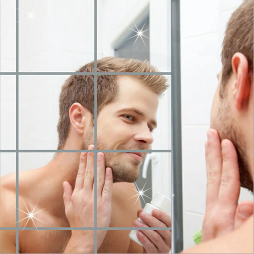 DIY Mirror Sticker: Self-adhesive PET Full Body Soft Bathroom Wall Decor