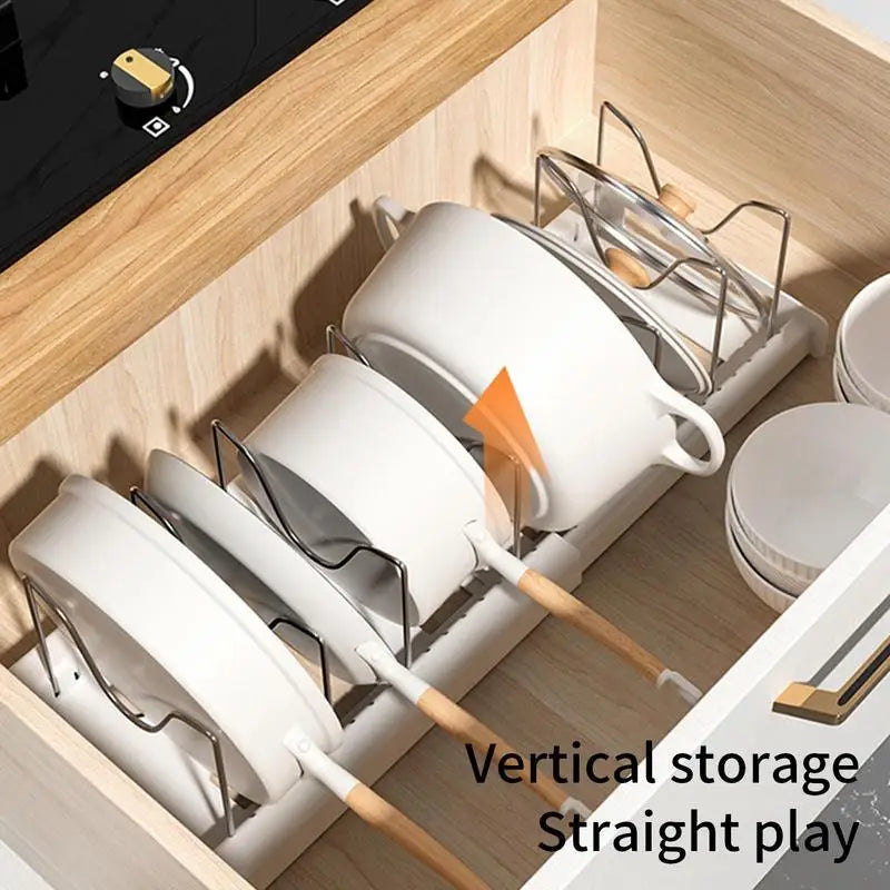 Expandable Stainless Steel Kitchen Organizer Rack