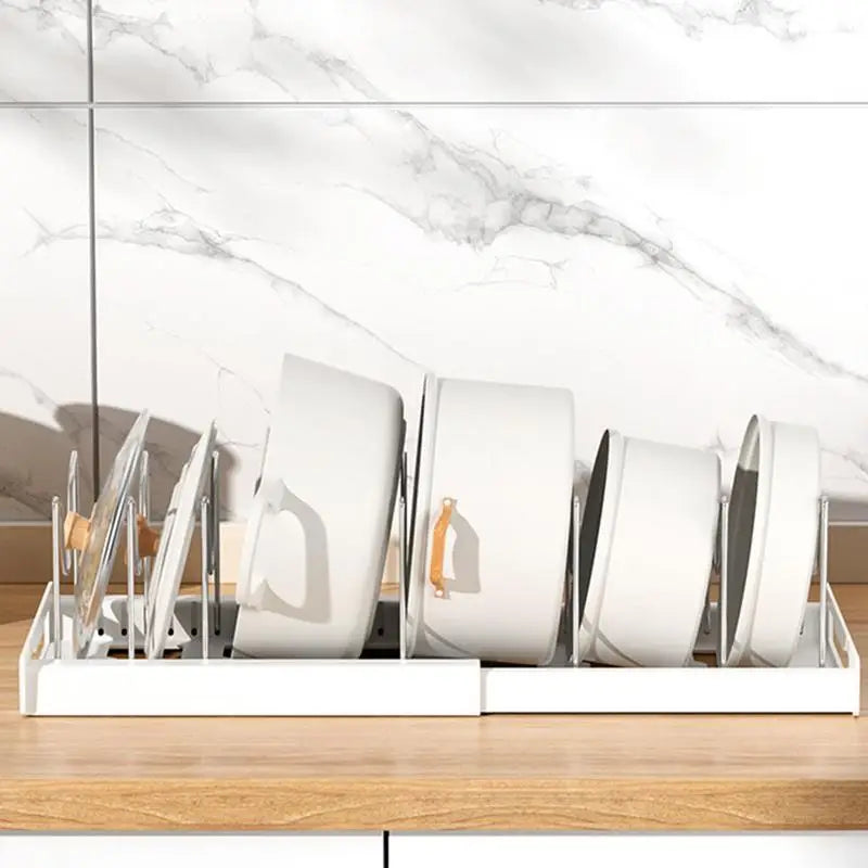Expandable Stainless Steel Kitchen Organizer Rack