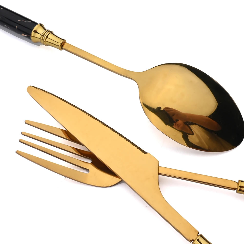 24/30-Piece Stainless Steel Dinnerware Set
