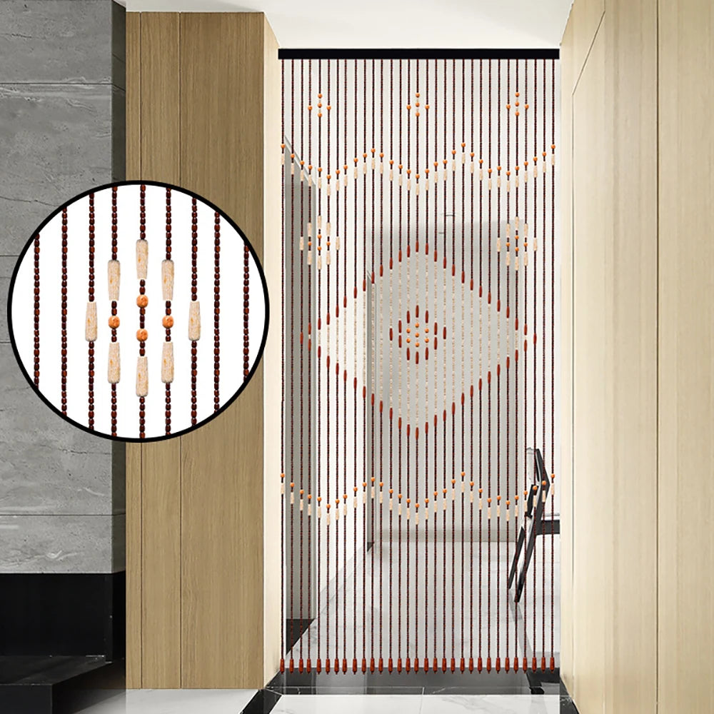 Wooden Bead String Door Curtain Fly Screen