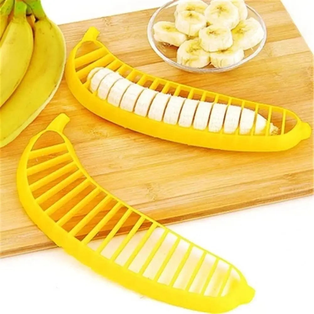 Plastic Banana Slicers Cutter Sausage Shredders Fruit Salad Maker