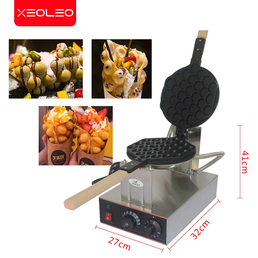 Electric Waffle Maker | Hong Kong Eggettes Puff Waffle