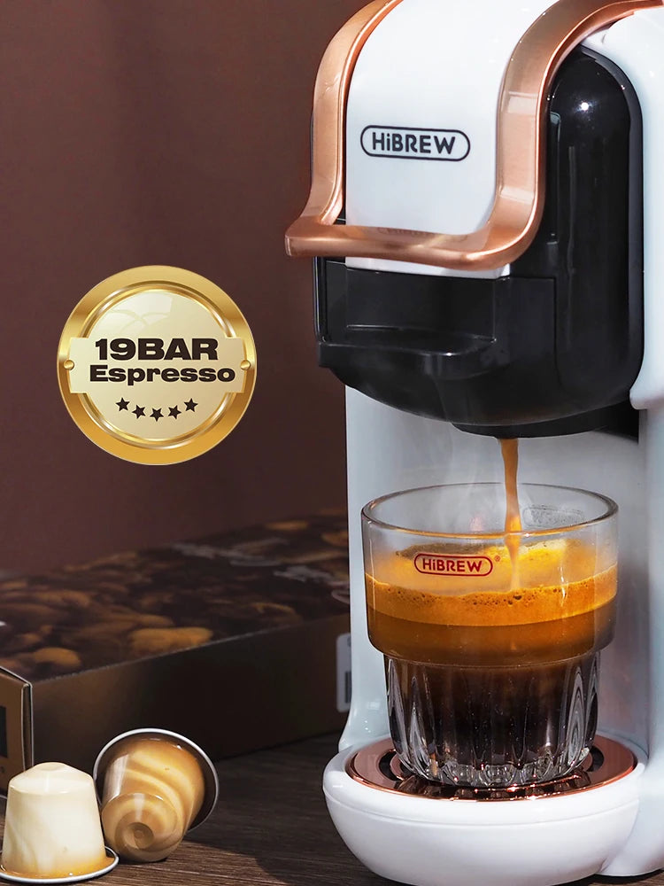 5-in-1 Coffee Machine: Hot/Cold, Capsule & Ground