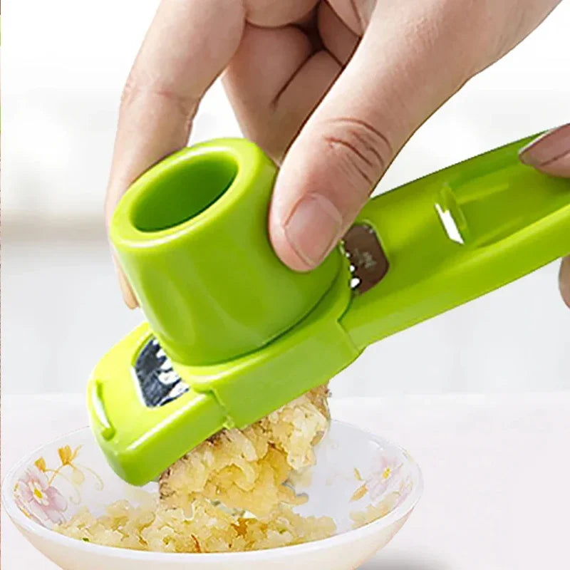 Multi-Functional Manual Ginger Garlic Crusher Press Garlic Grinding Grater