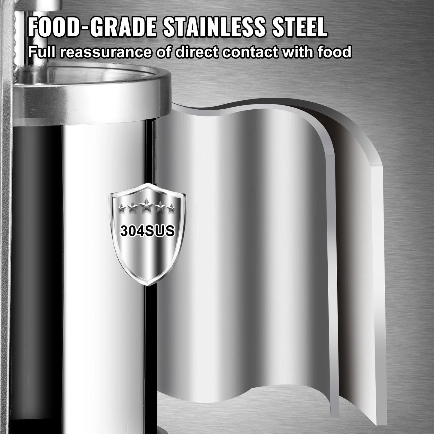 Vertical Sausage Stuffer with 3 Tubes