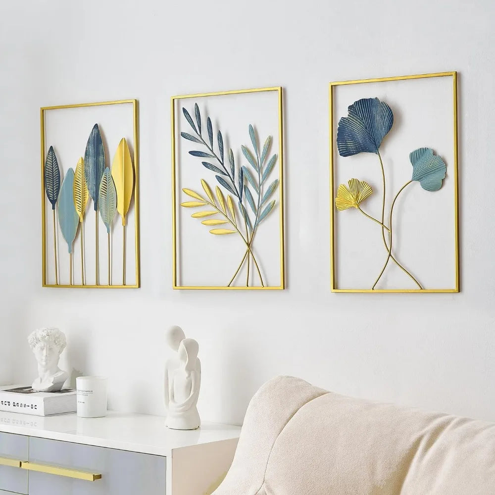 Gold Leaf Wall Decoration Set