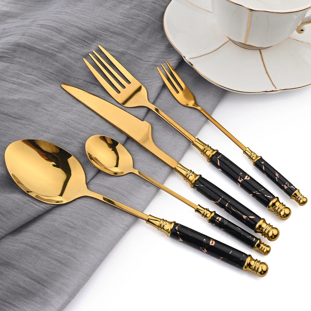 24/30-Piece Stainless Steel Dinnerware Set