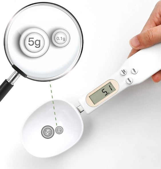 Weighing Spoon Scale Home Kitchen Tool Electronic Measuring Coffee Food Flour Powder Baking LCD Digital Measurement adjustable