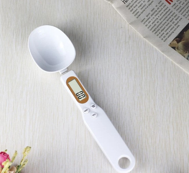 Weighing Spoon Scale Home Kitchen Tool Electronic Measuring Coffee Food Flour Powder Baking LCD Digital Measurement adjustable