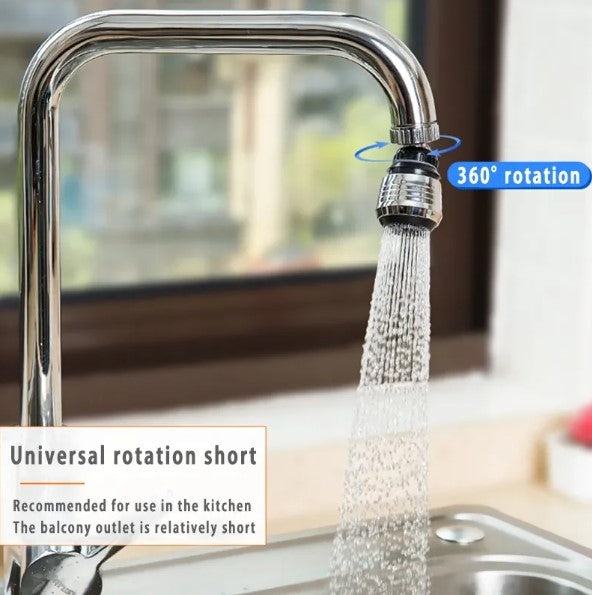 Kitchen Gadgets 2 Modes 360 Rotatable Bubbler High Pressure Faucet Extender
