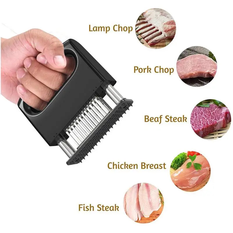 48 Blades Needle Meat Tenderizer Stainless Steel Knife