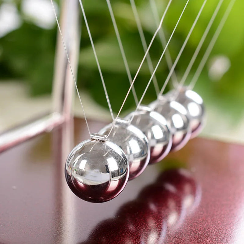 Newton Pendulum Cradle Balance Steel Balls School Teaching