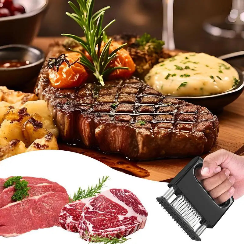 48 Blades Needle Meat Tenderizer Stainless Steel Knife