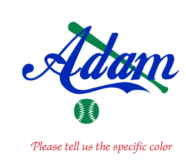 Personalized Baseball Wall Decal for Kids' Bedrooms