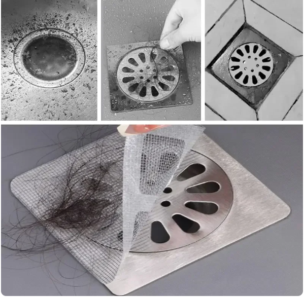 Disposable Shower Drain Hair Catcher: 10PCS