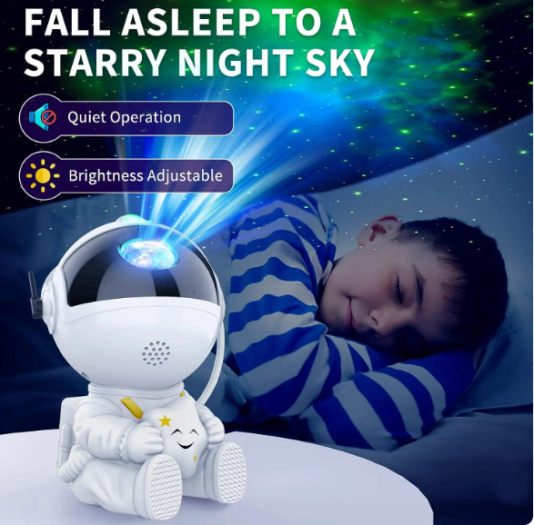 Galaxy Night Light: Astronaut Projector for Bedroom Décor