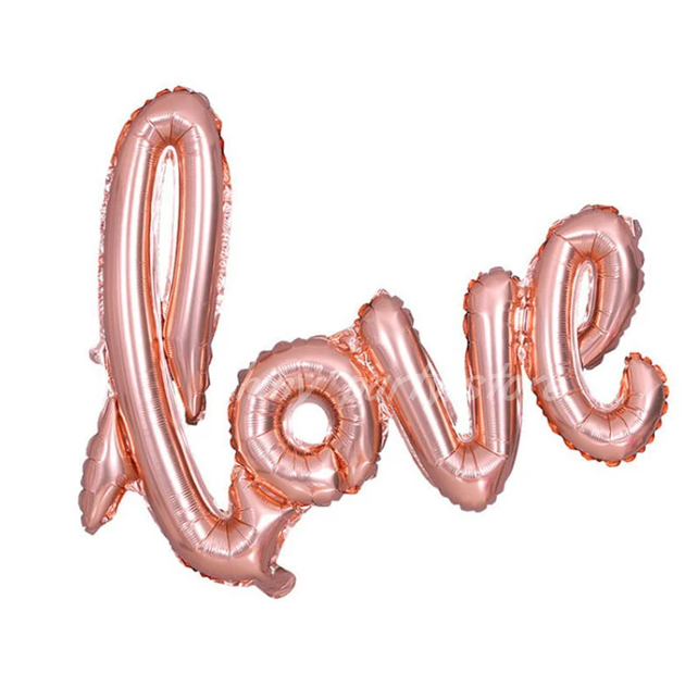 Love Letter Foil Balloon Set