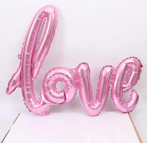 Love Letter Foil Balloon Set