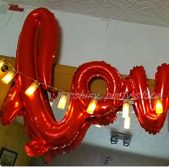 Love Letter Foil Balloon Set