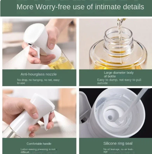 Versatile Oil Spray Bottles for Cooking and Outdoor Grilling