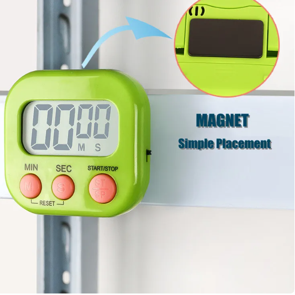Magnetic Kitchen Timer Clock & Stopwatch