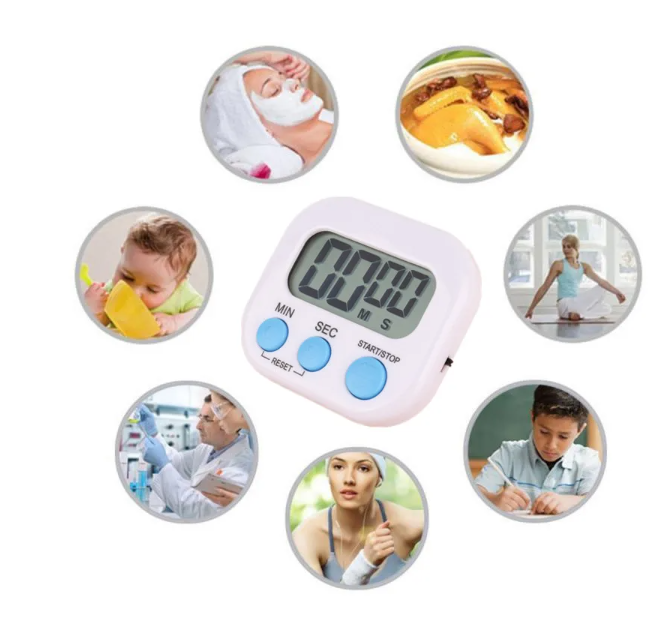 Magnetic Kitchen Timer Clock & Stopwatch