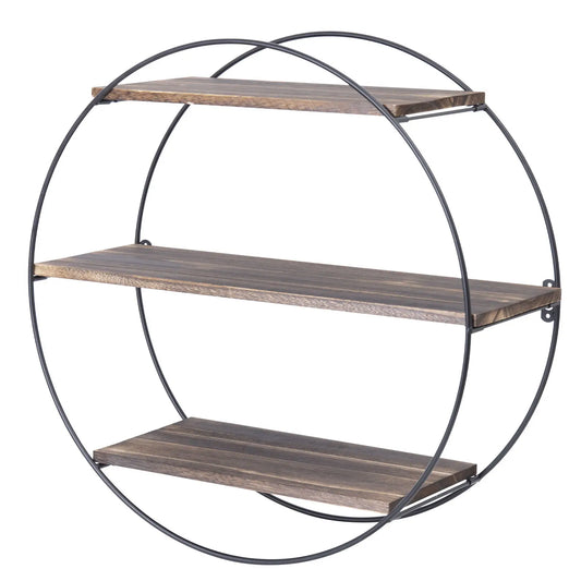 3 Tier Floating Rustic Industrial Shelves