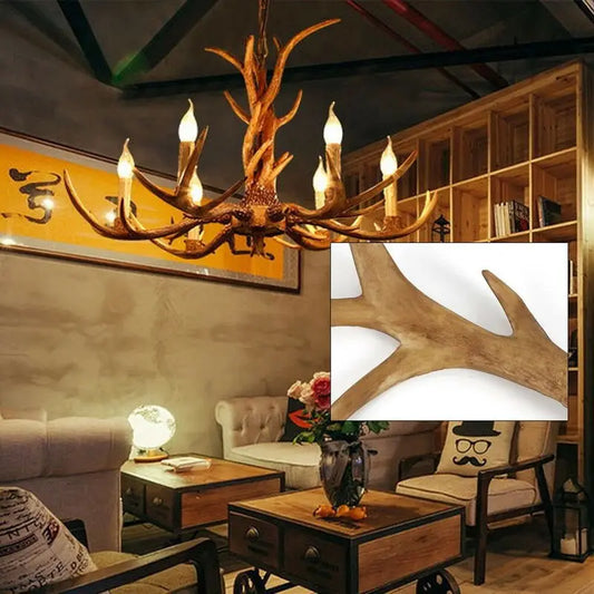 Antler Ceiling Pendant Lamp: Vintage Chandelier