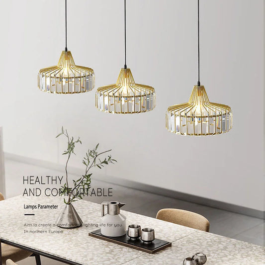 Crystal Pendant Chandelier Light Fixture