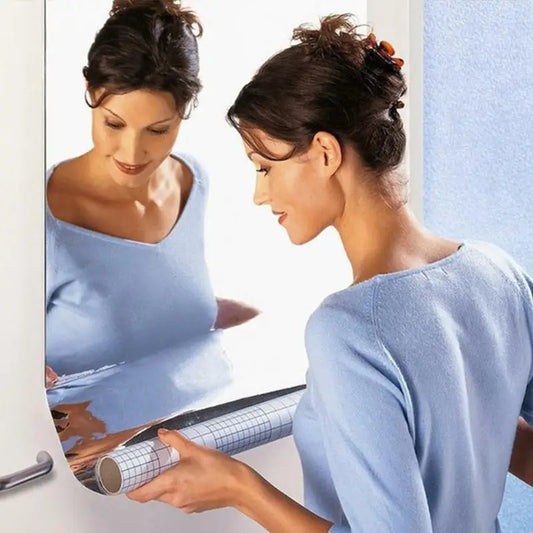 DIY Mirror Sticker: Self-adhesive PET Full Body Soft Bathroom Wall Decor