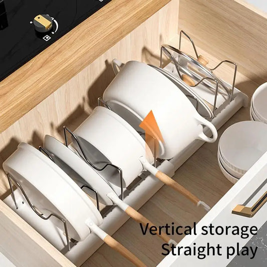 Expandable Stainless Steel Kitchen Organizer Rack