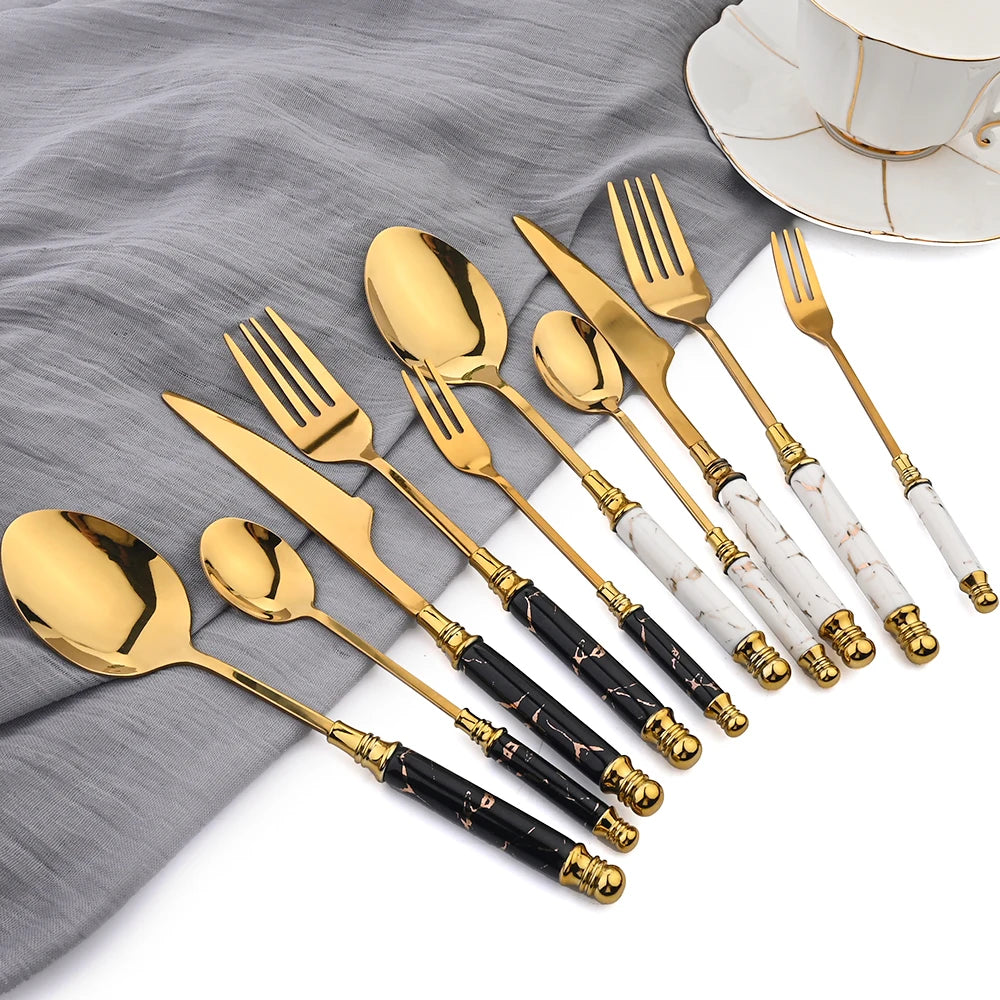 24/30-Piece Stainless Steel Dinnerware Set